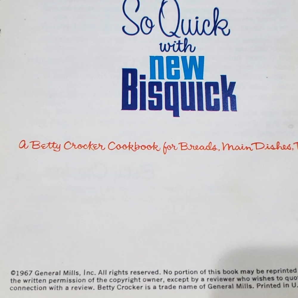 Betty Crocker VINTAGE Cookbook 1960's Edition